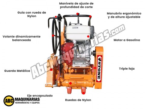 componentes+cortadora+concreto+honda+peru